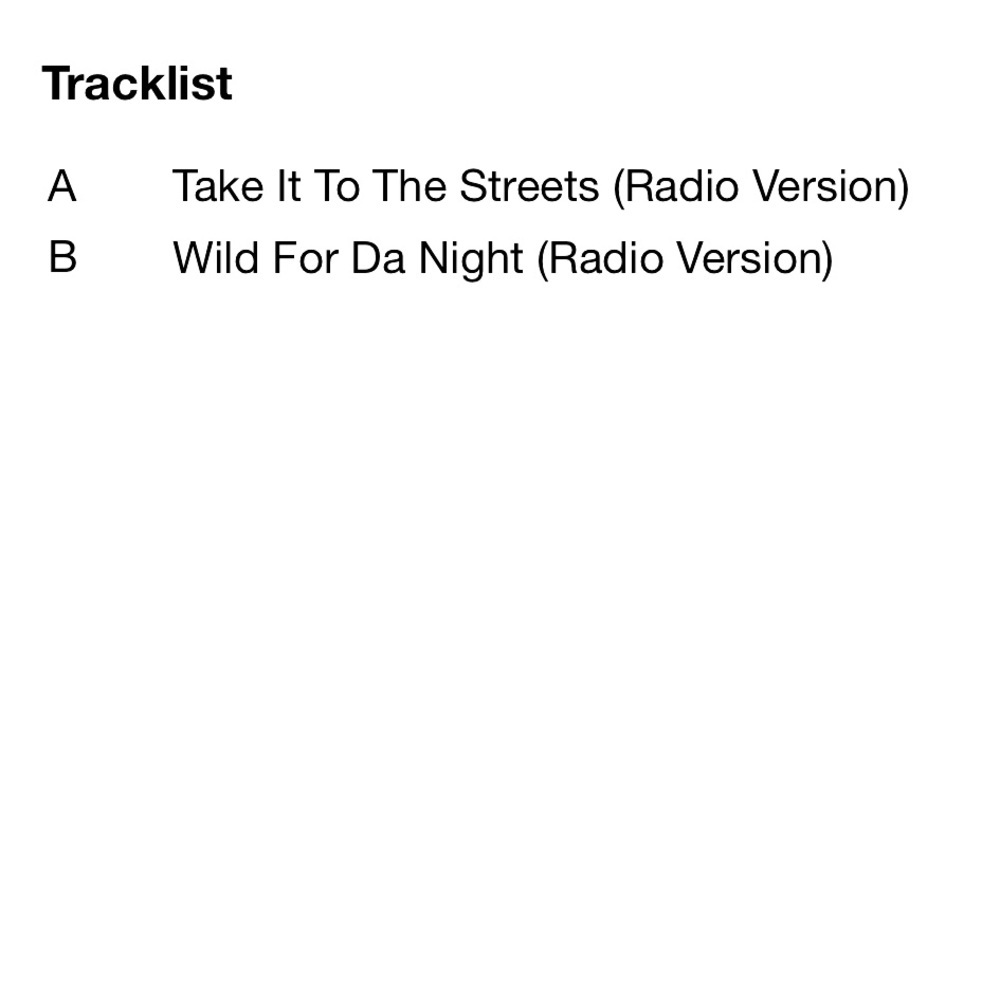 Rampage “Take It to the Streets” cassette single. - Picture 4 of 4